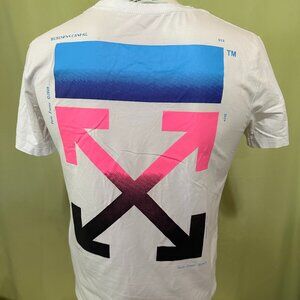 Off White Virgil 2019 Fall Winter Men's White T Shirt Small Cotton